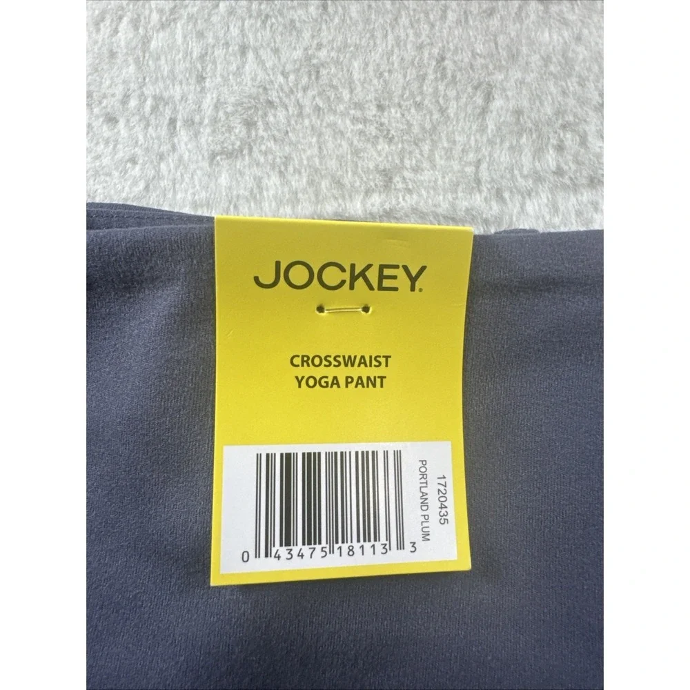 Jockey Crosswaist High Rise Yoga Pants, Women's Portland Plum Size Small - Picture 9 of 9